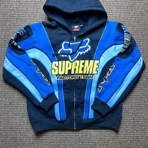 Supreme Blue and Yellow Graphic Jacket